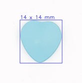 Lichtblauwe Hart Knoop 14x14mm Knopen KNP00090